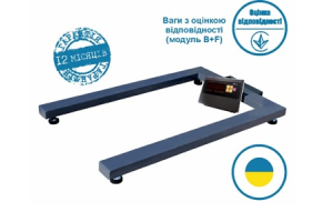 Палетные весы ЗЕВС ВПЕ A12E (с RS232)  (H1200x800)  с инд. МВ12 (пластик)